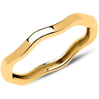 Unique Wellenförmiger Ring aus 8-karätigem Gold Unique Wellenförmiger Ring aus 8-karätigem Gold