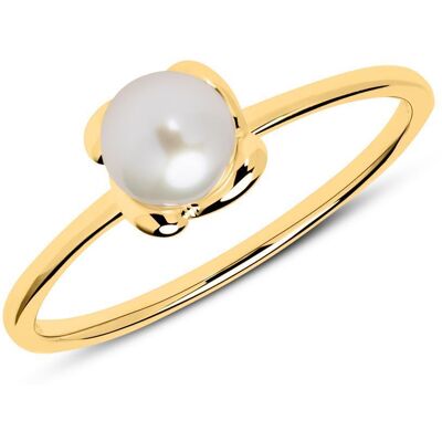 Unique Ring aus 14K Gold mit Süßwasserperle gold Unique Ring aus 14K Gold mit Süßwasserperle gold