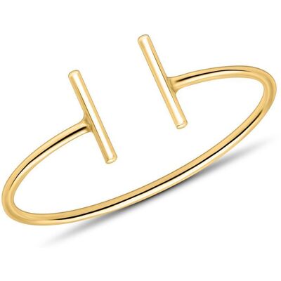 Unique Stäbchen-Ring für Damen aus 375er Gold gold Unique Stäbchen-Ring für Damen aus 375er Gold gold