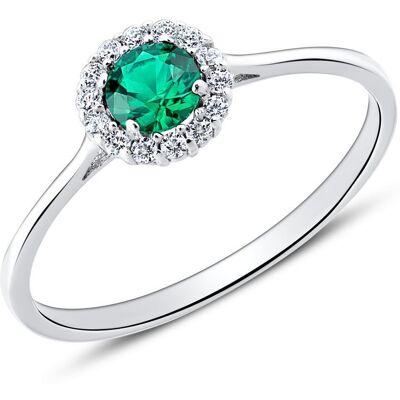 Unique Ring für Damen aus 9K Weißgold mit Zirkonia silber Unique Ring für Damen aus 9K Weißgold mit Zirkonia silber
