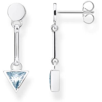 Thomas Sabo Ohrringe Dreieck hellblau aus Sterlingsilber silber Thomas Sabo Ohrringe Dreieck hellblau aus Sterlingsilber silber