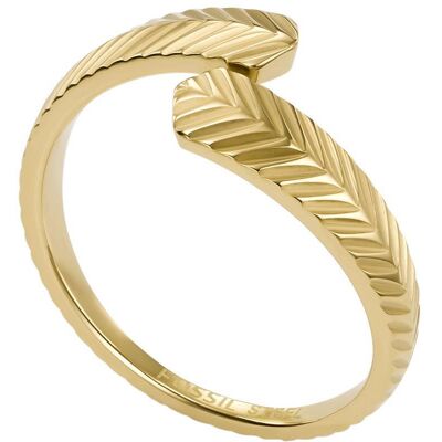 Fossil Harlow Ring für Damen aus Edelstahl, vergoldet gold Fossil Harlow Ring für Damen aus Edelstahl, vergoldet gold