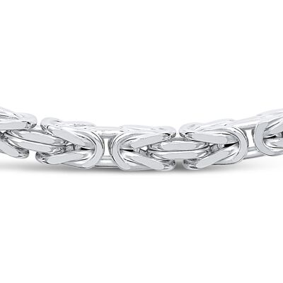 Unique Herrenarmband aus Sterlingsilber, 5,7 mm silber Unique Herrenarmband aus Sterlingsilber, 5,7 mm silber