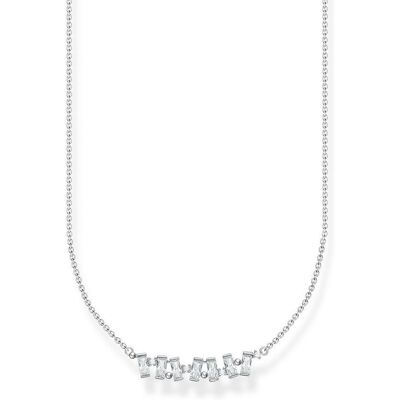 Thomas Sabo Kette aus 925er Sterlingsilber mit weißen Zirkonia silber Thomas Sabo Kette aus 925er Sterlingsilber mit weißen Zirkonia silber