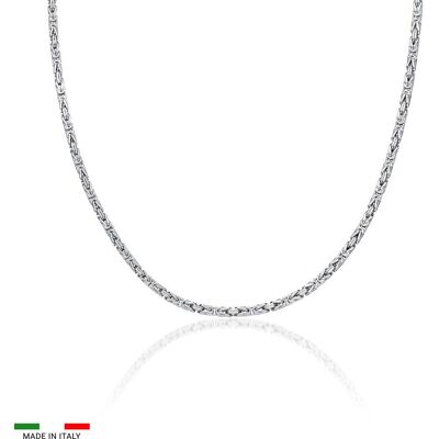 Unique Herren Königskette aus Sterlingsilber, 2,0 mm silber Unique Herren Königskette aus Sterlingsilber, 2,0 mm silber