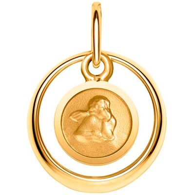 Unique 333er Gold Taufring poliert Engelsanhänger gold Unique 333er Gold Taufring poliert Engelsanhänger gold