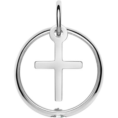 Unique 925 Silber Taufring Zirkonia Kreuzanhänger silber Unique 925 Silber Taufring Zirkonia Kreuzanhänger silber