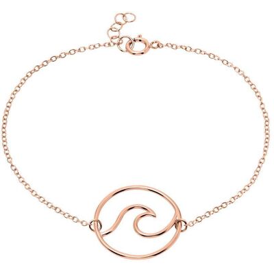 lanii Armband Welle für Damen 925er Silber rosévergoldet rosé lanii Armband Welle für Damen 925er Silber rosévergoldet rosé