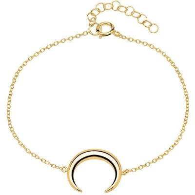 lanii Halbmond Armband aus vergoldetem 925er Silber gold lanii Halbmond Armband aus vergoldetem 925er Silber gold