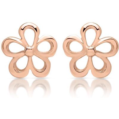 lanii Rosévergoldete Ohrstecker 925er Silber Blüte rosé lanii Rosévergoldete Ohrstecker 925er Silber Blüte rosé