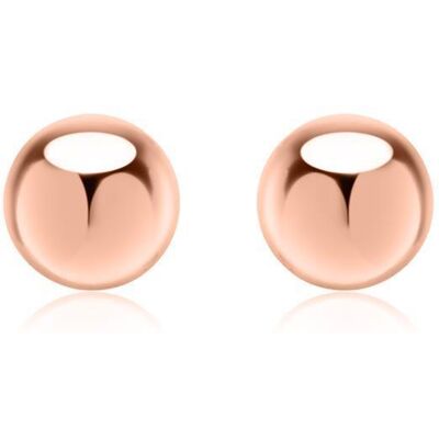 lanii Kugel Ohrstecker aus rosévergoldetem Sterlingsilber rosé lanii Kugel Ohrstecker aus rosévergoldetem Sterlingsilber rosé
