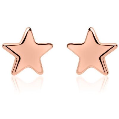 lanii Stern Ohrstecker aus rosévergoldetem 925er Silber rosé lanii Stern Ohrstecker aus rosévergoldetem 925er Silber rosé