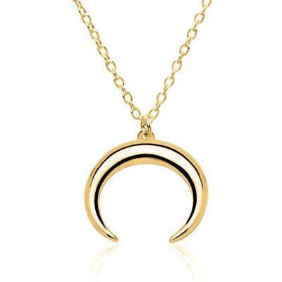 lanii Halskette Halbmond aus vergoldetem Sterlingsilber gold lanii Halskette Halbmond aus vergoldetem Sterlingsilber gold