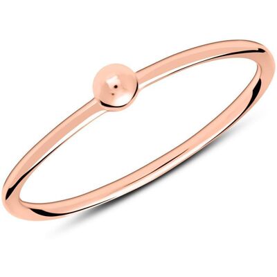 lanii Rosévergoldeter 925er Silberring im Kugeldesign lanii Rosévergoldeter 925er Silberring im Kugeldesign