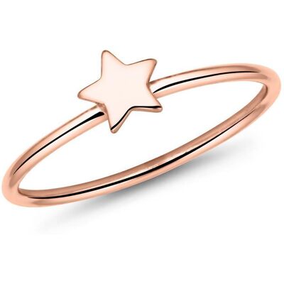 lanii Ring Stern aus rosévergoldetem 925er Silber lanii Ring Stern aus rosévergoldetem 925er Silber