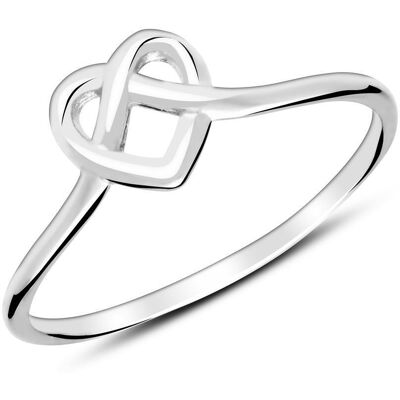 lanii Ring Herz aus Sterlingsilber lanii Ring Herz aus Sterlingsilber
