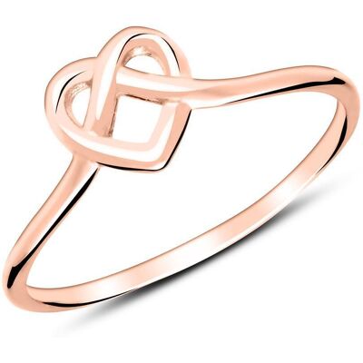 lanii Ring Herz aus rosévergoldetem Sterlingsilber lanii Ring Herz aus rosévergoldetem Sterlingsilber