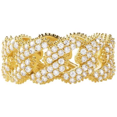 Michael Kors Ring für Damen aus vergoldetem 925er Silber, Zirkonia gold Michael Kors Ring für Damen aus vergoldetem 925er Silber, Zirkonia gold