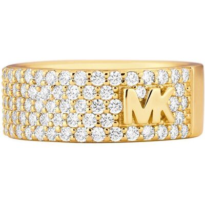 Michael Kors Damen Ring aus vergoldetem Sterlingsilber mit Zirkonia gold Michael Kors Damen Ring aus vergoldetem Sterlingsilber mit Zirkonia gold