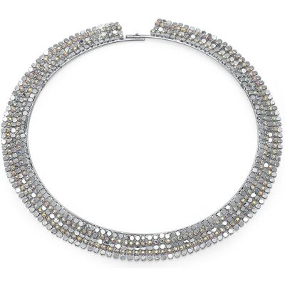 Unique Damen Kette mit Glassteinen silber Unique Damen Kette mit Glassteinen silber