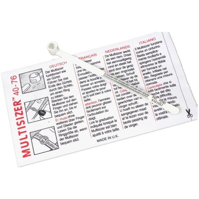 Unique Ringmaß Multisizer weiß Unique Ringmaß Multisizer weiß