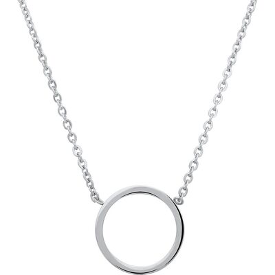Unique Moderne Kette aus Stahl mit Anhänger silber Unique Moderne Kette aus Stahl mit Anhänger silber