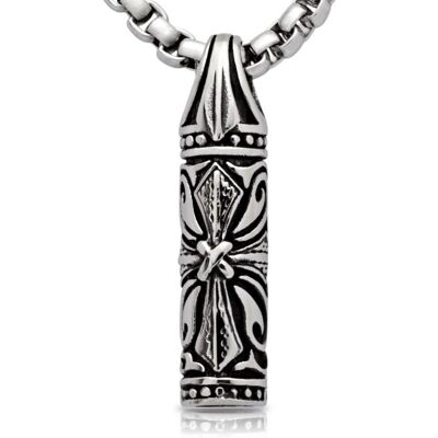 Unique Edelstahlkette mit Edelstahlanhänger schwarz Unique Edelstahlkette mit Edelstahlanhänger schwarz