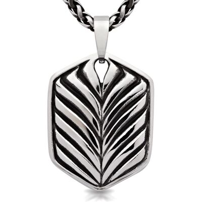 Unique Edelstahlkette mit Edelstahlanhänger schwarz Unique Edelstahlkette mit Edelstahlanhänger schwarz