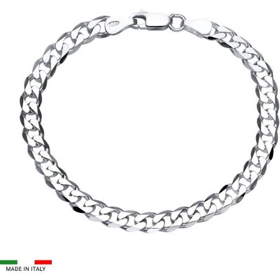 Unique 925 Silberarmband: Panzerarmband Silber 6mm Unique 925 Silberarmband: Panzerarmband Silber 6mm