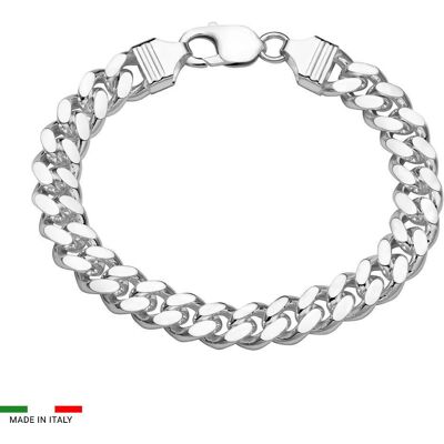 Unique Cuban Panzerarmband aus 925er Silber, 10 mm, OVA silber Unique Cuban Panzerarmband aus 925er Silber, 10 mm, OVA silber