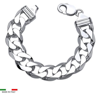 Unique 925 Silberarmband: Panzerarmband Silber 15 mm Unique 925 Silberarmband: Panzerarmband Silber 15 mm