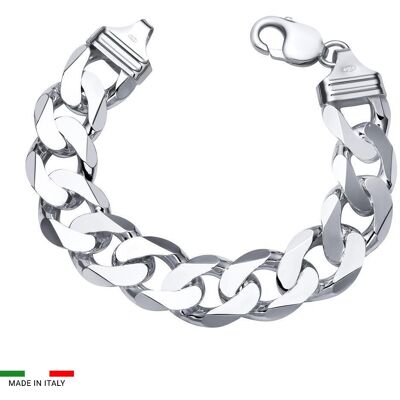 Unique 925 Silberarmband: Panzerarmband Silber 17mm silber Unique 925 Silberarmband: Panzerarmband Silber 17mm silber