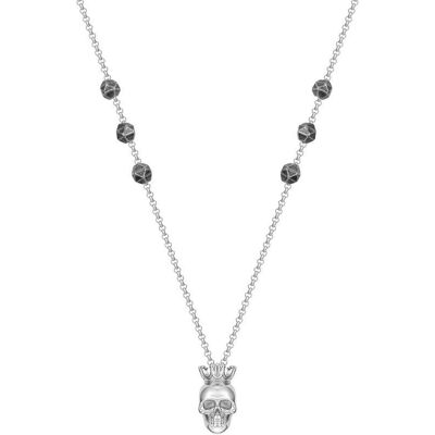 Police Herrenkette Iconic mit Totenkopf aus Edelstahl silber Police Herrenkette Iconic mit Totenkopf aus Edelstahl silber