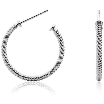 Paul Hewitt Creolen Rope Hoop aus Edelstahl silber Paul Hewitt Creolen Rope Hoop aus Edelstahl silber