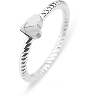 Paul Hewitt Damenring Rope Anchor Love aus Edelstahl silber Paul Hewitt Damenring Rope Anchor Love aus Edelstahl silber