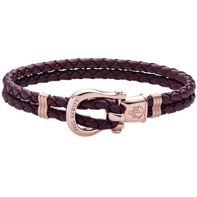 Paul Hewitt Phinity Armband aus Leder in Dark Mauve lila Paul Hewitt Phinity Armband aus Leder in Dark Mauve lila