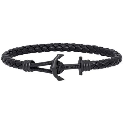 Paul Hewitt Phrep Lite Armband aus schwarzem Leder schwarz Paul Hewitt Phrep Lite Armband aus schwarzem Leder schwarz