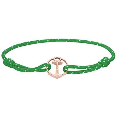 Paul Hewitt Grünes Nylonarmband Re/Brace mit Anker, rosé grün Paul Hewitt Grünes Nylonarmband Re/Brace mit Anker, rosé grün