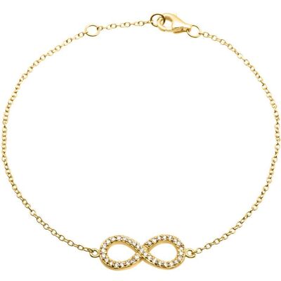 Unique Filigranes Silberarmband Infinity vergoldet gold Unique Filigranes Silberarmband Infinity vergoldet gold