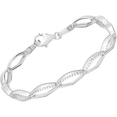 Unique Sterlingsilber Armband mit Zirkoniasteinen silber Unique Sterlingsilber Armband mit Zirkoniasteinen silber