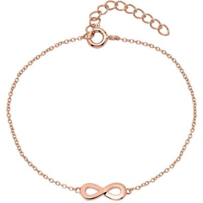 Unique Armband Infinity aus rosévergoldetem Sterlingsilber rosé Unique Armband Infinity aus rosévergoldetem Sterlingsilber rosé