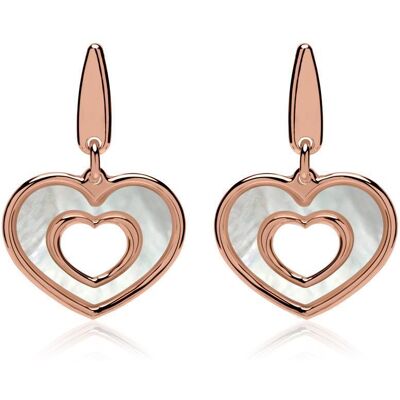 Unique Herz Ohrstecker aus rosévergoldetem 925er Silber rosé Unique Herz Ohrstecker aus rosévergoldetem 925er Silber rosé