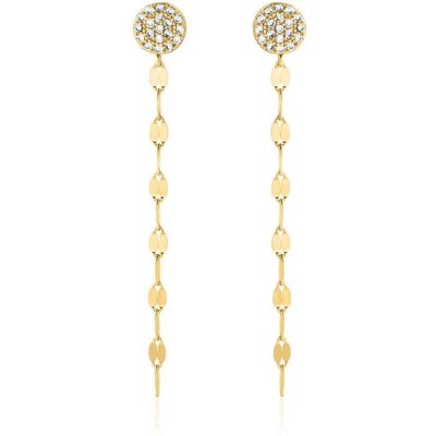 Unique Ohrstecker aus vergoldetem Sterlingsilber mit Zirkonia gold Unique Ohrstecker aus vergoldetem Sterlingsilber mit Zirkonia gold