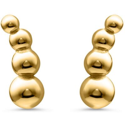 Unique Kugel Ohrstecker aus vergoldetem Sterlingsilber gold Unique Kugel Ohrstecker aus vergoldetem Sterlingsilber gold