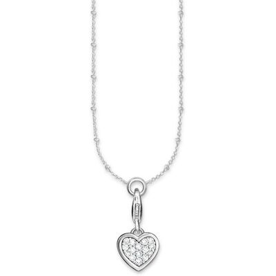 925er Silberkette Herz von Thomas Sabo mit Zirkonia silber 925er Silberkette Herz von Thomas Sabo mit Zirkonia silber