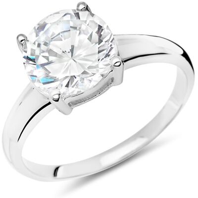 Unique Moderner 925 Silberring mit Zirkonia rhodiniert silber Unique Moderner 925 Silberring mit Zirkonia rhodiniert silber