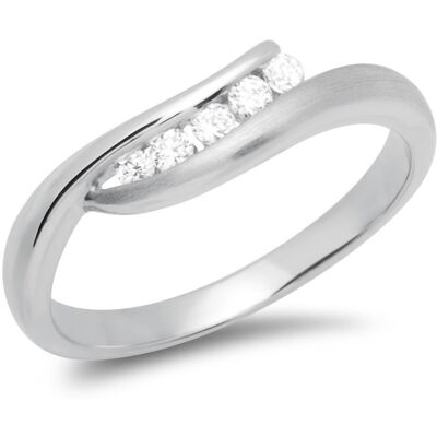 Unique 925er Silberring mit mehreren Zirkonia silber Unique 925er Silberring mit mehreren Zirkonia silber