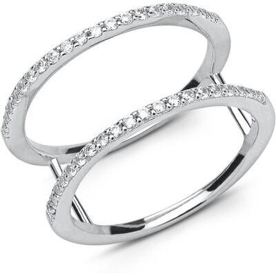 Unique Silberring Doppelring Double 925er Silber Unique Silberring Doppelring Double 925er Silber