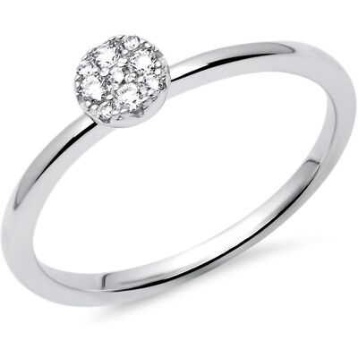 Unique Silber Ring 925er Zirkonia besetzt Unique Silber Ring 925er Zirkonia besetzt