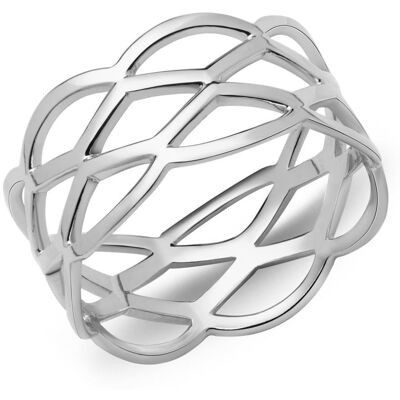Unique Damen Hipster Ring verflochten 925er Silber Unique Damen Hipster Ring verflochten 925er Silber